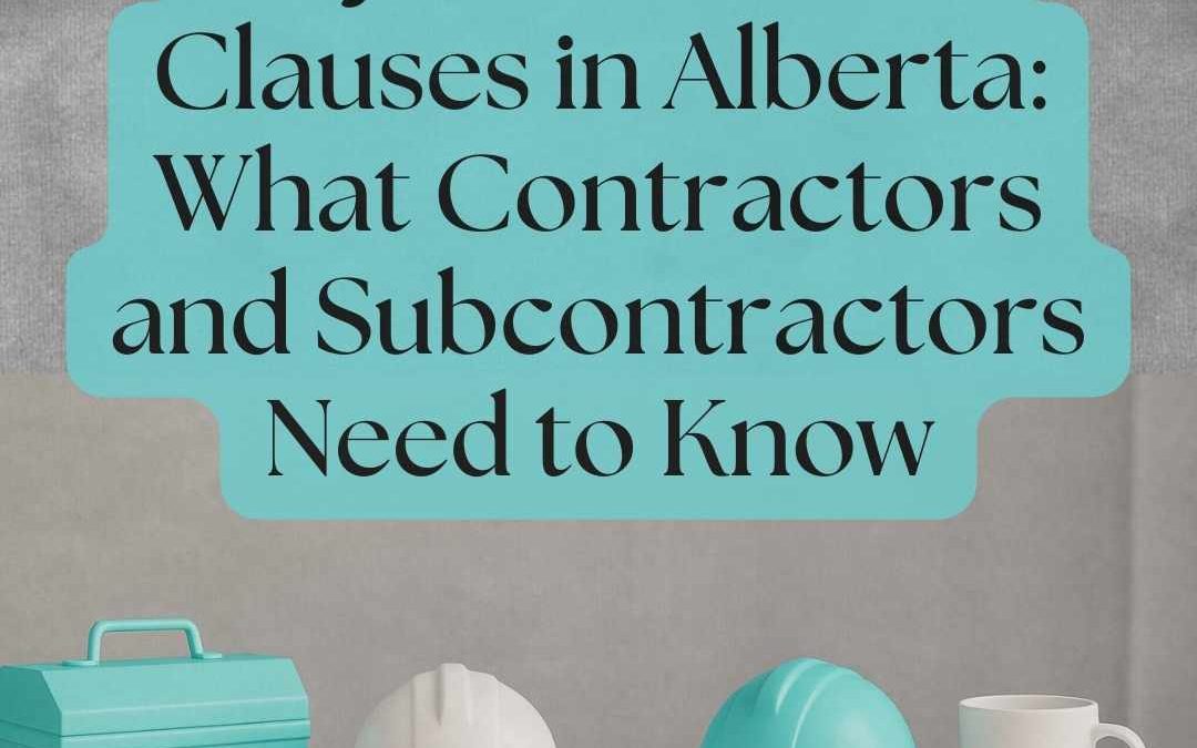 Pay-When-Paid Clauses in Alberta: What Contractors and Subcontractors Need to Know