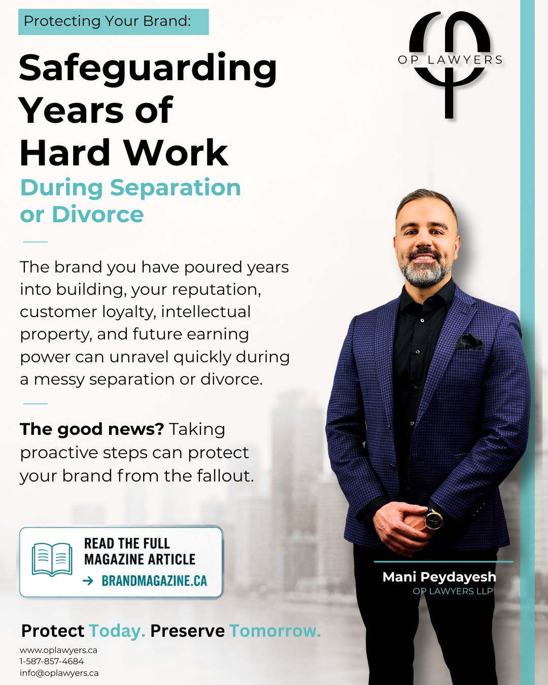 Protecting Your Brand: Safeguarding Years of Hard Work During Separation or Divorce in Calgary, Alberta.