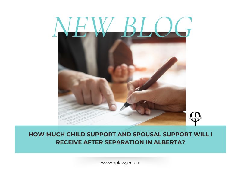 How much child support and spousal support will I receive after separation in Alberta?